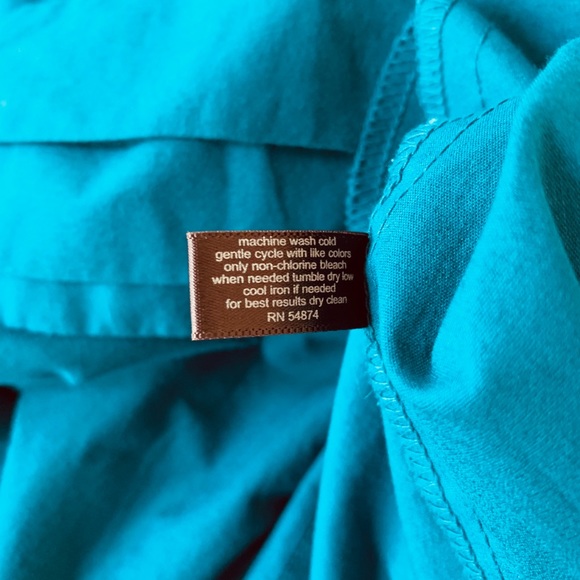 The Limited Blue Wrap Tied Dress 12 - Picture 8 of 8